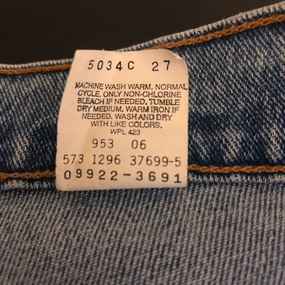 LEVI’S 922 Orange tab 1996 tapered leg high waisted 20W Med, light, Vintage - Picture 8 of 16